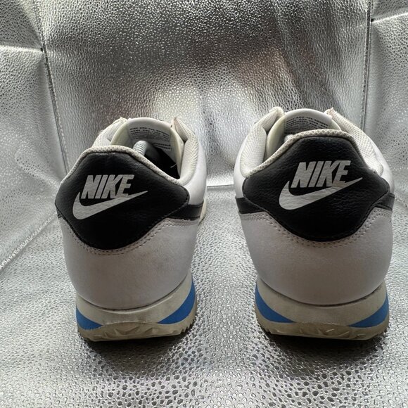 Size 13 Nike Cortez Lace Up White Black Photo Blue 2023 Sneaker Shoes DM4044-100 - Picture 8 of 11